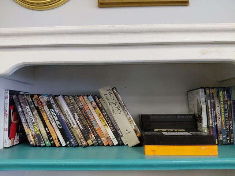 Shelf full of movies. (Movies only)