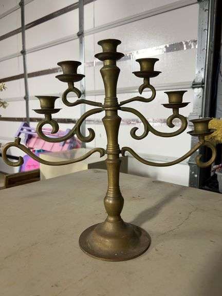 Brass candelabra (missing one cup)