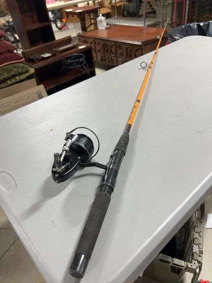 Unusual vintage Mitchell reel (not #ed) on a vintage Diawa Rod -all eyes are good