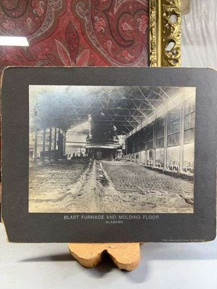 Rare! Blast Furnace and molding floor Alabama out the The Philadelphia Museum