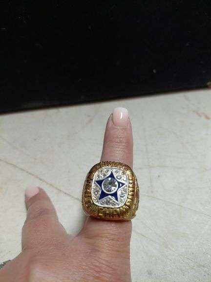 1971 Dallas Cowboys Championship Replica Ring Roger Staubach