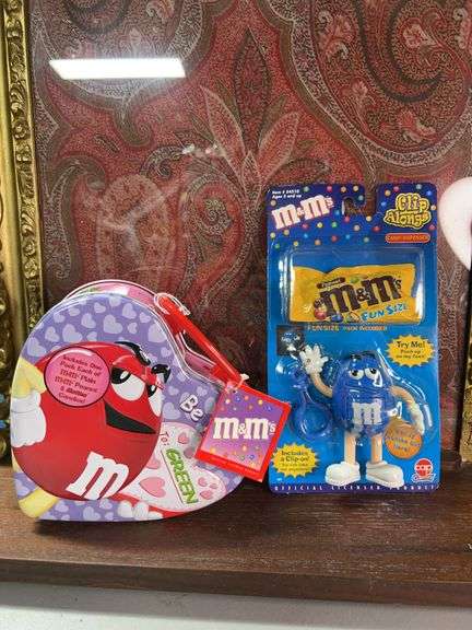 M&M metal lunch box and Keychain dispenser