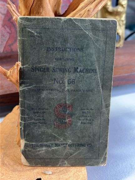 Rare 1915 Singer Sewing machine #66 instruction manual