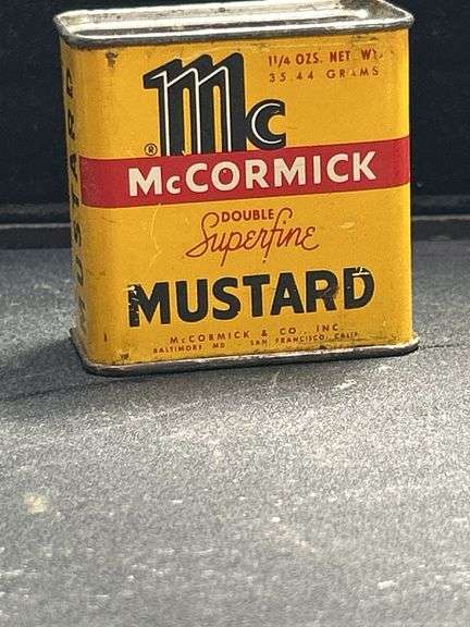 Early McCormicks Mustard tin