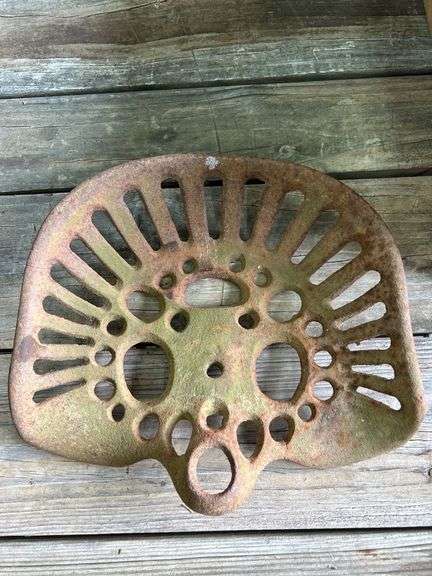 Cast iron implement seat