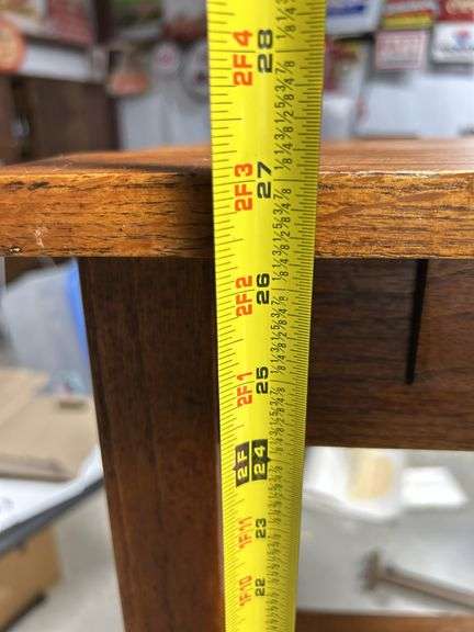 PAIR of Old one drawer OAK stands