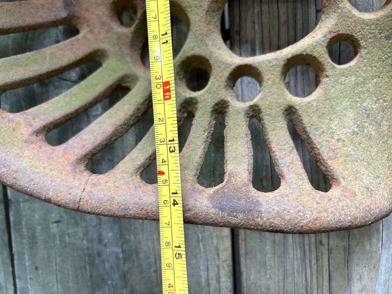 Cast iron implement seat