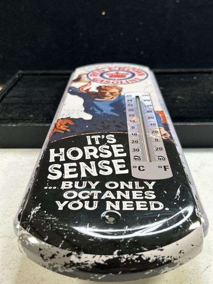 Red Crown gasoline thermometer