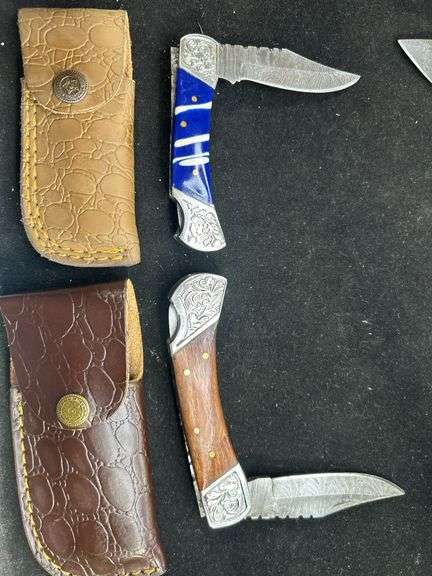 New Damascus Knife lot (5)