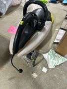 Garden Groom Pro electric head trimmer with plastic trimming bagger attached -works