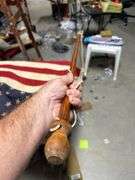 Rare Find! Large old 48 Star US Flag on an early 2 piece wood flag pole - Early set !