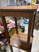 PAIR of Old one drawer OAK stands
