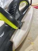 Garden Groom Pro electric head trimmer with plastic trimming bagger attached -works