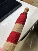 Rare Find! Large old 48 Star US Flag on an early 2 piece wood flag pole - Early set !