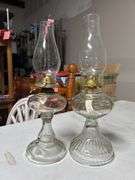 Lot of 2 old oil lamps