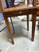 PAIR of Old one drawer OAK stands