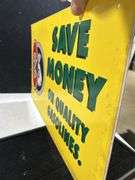 Rare! Double sided  Gas sign