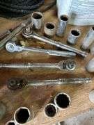Bucket of sockets-ratchets-extensions