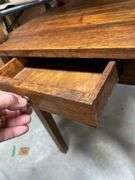 PAIR of Old one drawer OAK stands