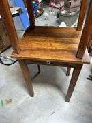 PAIR of Old one drawer OAK stands