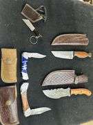 New Damascus Knife lot (5)