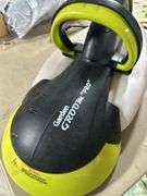 Garden Groom Pro electric head trimmer with plastic trimming bagger attached -works
