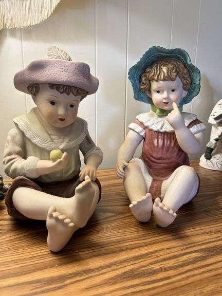 Beautiful bisque Large size Piano Babies