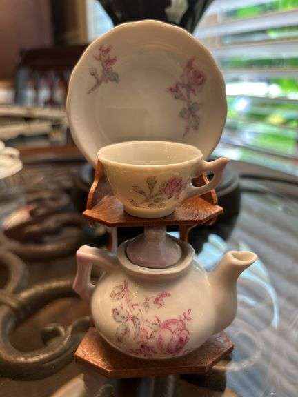Miniature pitcher and tea cup