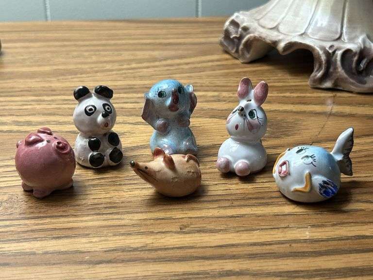 Capodimonte Italian Porcelain Figurines Set Animals
