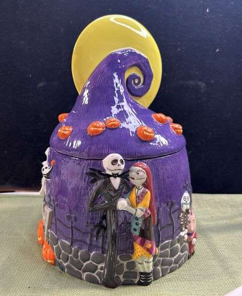 RARE 2003 VTG Nightmare Before Christmas Cookie Jar Disney Direct NBX JACK SALLY. Fresh out of the b
