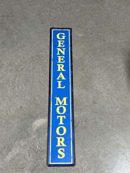 Metal General Motors sign