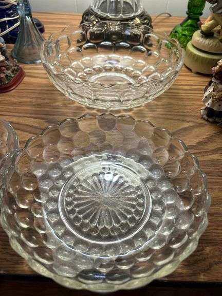Old bubble glass bowls