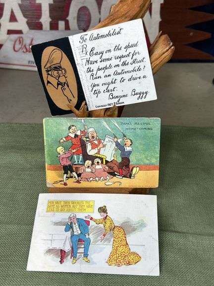 Lot of 3 : 1907 and 1908 post cards