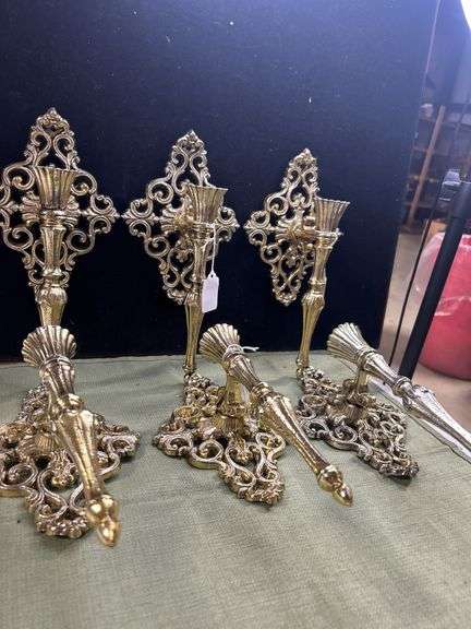 Wall candle holder set of 6