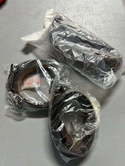 Lot of 3 leather rifle slings/straps