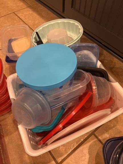 Plastic ware-disposable bowl covers-partial box of coffee