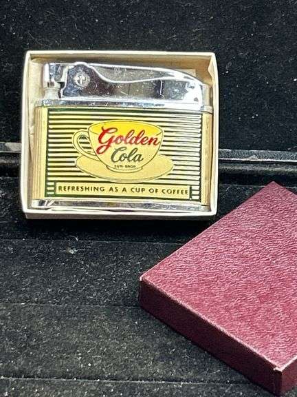 Super find! Golden Cola SUNDROP Lighter in original box
