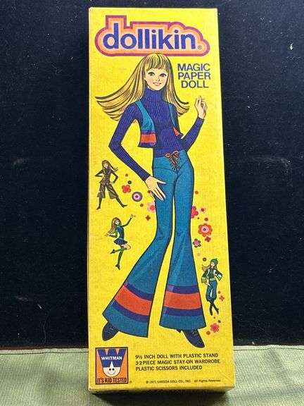 Look it up! 1971 Dollikin paper doll in orig box