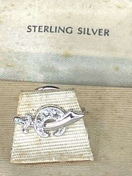 Look it up! Vintage Sterling Silver Rhinestone Mason MasonicShriner Tac Hat Pin