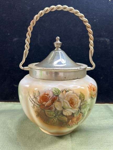 Look it up ! RS Prussia Antique Biscuit jar