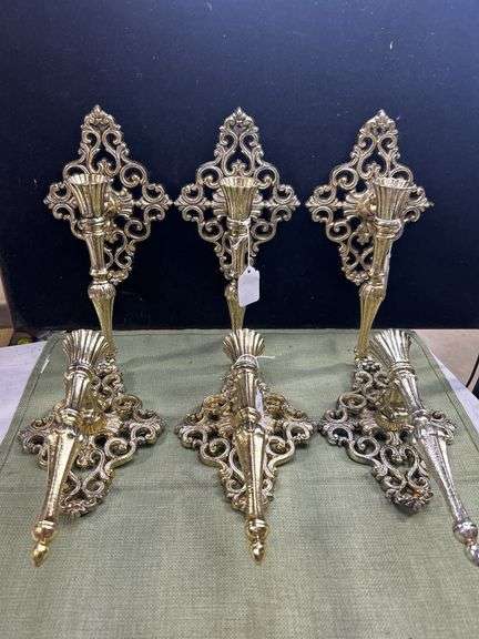Wall candle holder set of 6