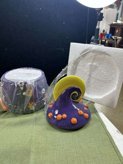 RARE 2003 VTG Nightmare Before Christmas Cookie Jar Disney Direct NBX JACK SALLY. Fresh out of the b