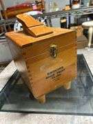 Nice clean shoeshine wooden box