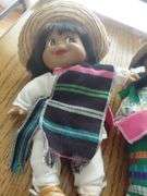 Little boy and girl Mexico themed dolls