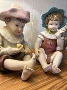 Beautiful bisque Large size Piano Babies