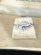 Look it up! Vintage Sterling Silver Rhinestone Mason MasonicShriner Tac Hat Pin