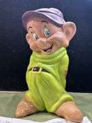 Look this one up ! Large Treasure Craft Disney "Dopey" Cookie Jar - Walt Snow White Vintage Retired 