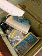 Sewing box with contents -see all photos