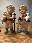 Early boy and girl Hummel figurines (unmarked)