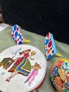 Good lot of old Tin litho noisemakers/party toys